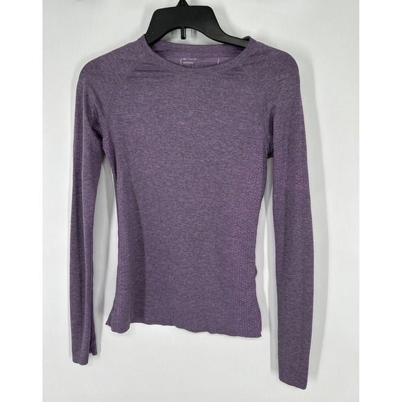 Figs Tops - FIGS Salta Seamless Underscrub Top Womens XS Purple Long Sleeve T Shirt Tee